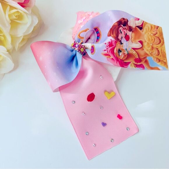 BELLE DISNEY PRINCESS Cheer Hair Bow for Girls - Picture 3 of 5